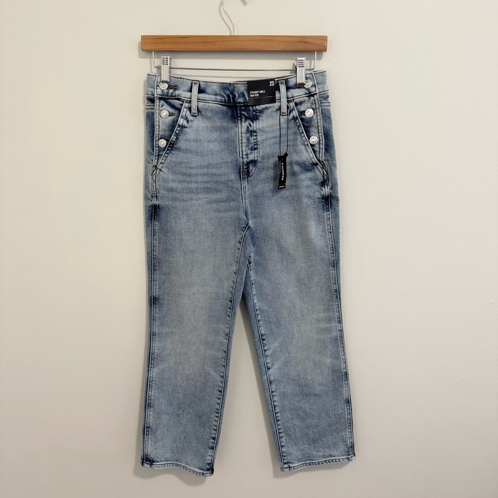 Express NWT Straight Ankle High Rise Jeans